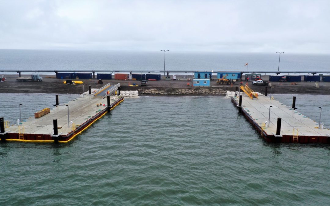 Deep Freeze Docks for Oil Spill Response