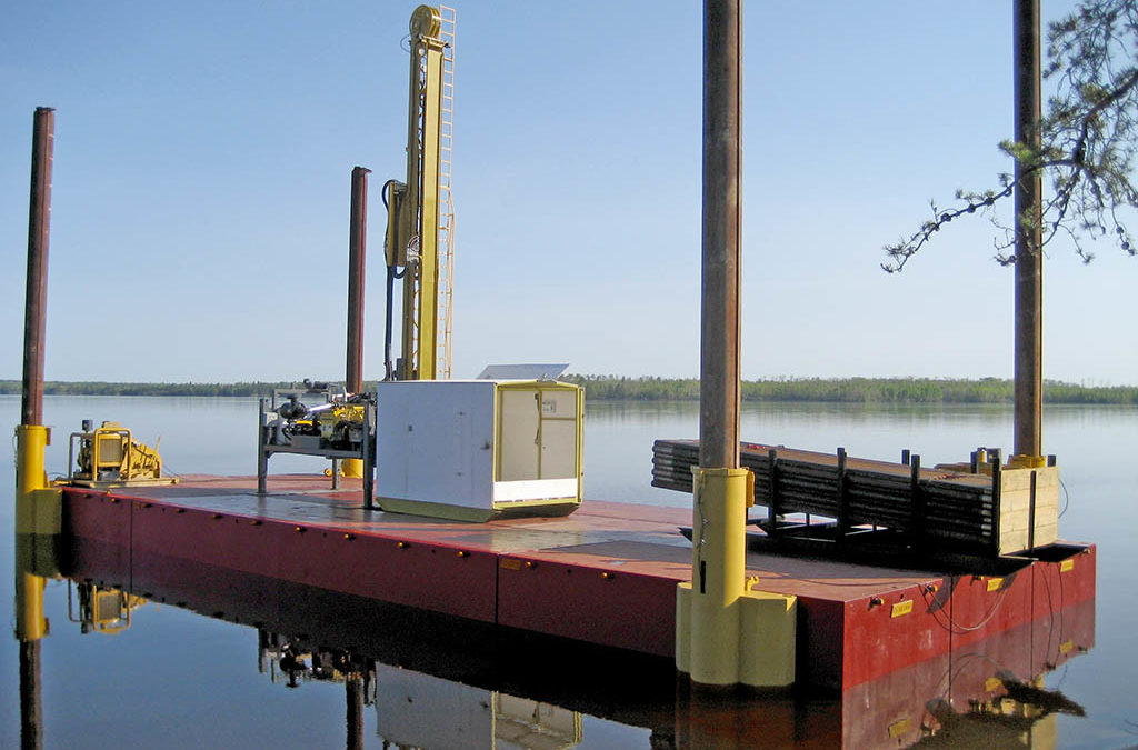 4-Spud Barge for Core Drilling