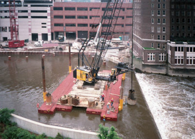 Foundation Drilling on the Fox River