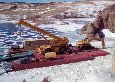 65-ton RT Crane on “U”-shaped Barge
