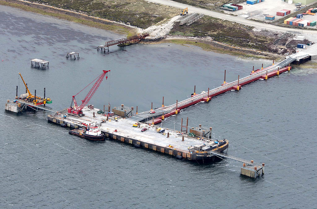 Floating Causeway in the Falklands