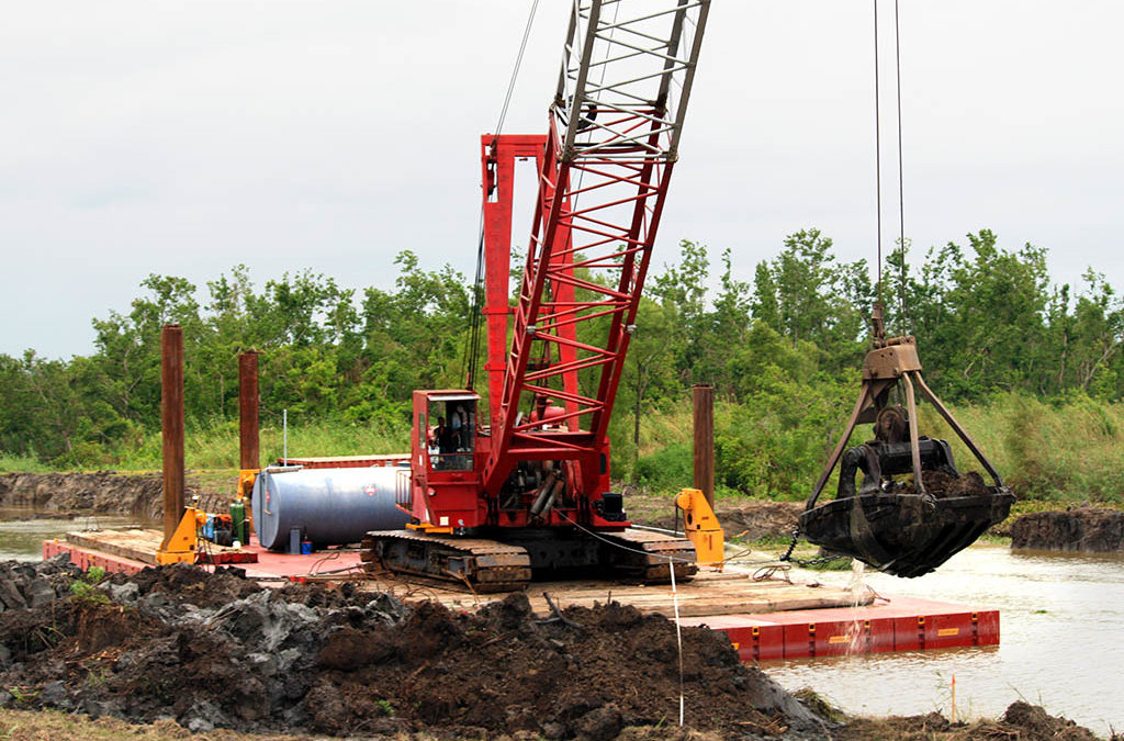 Clamshell Dredging on the Bayou
