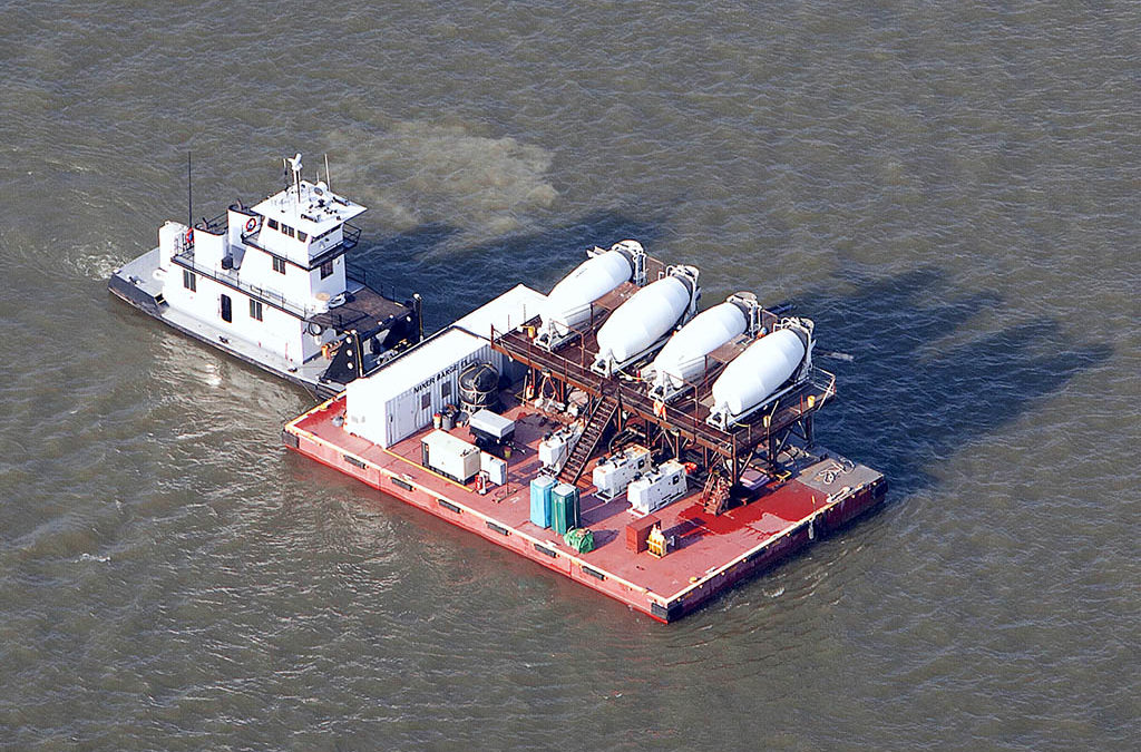 Concrete Mixer Transport Barge