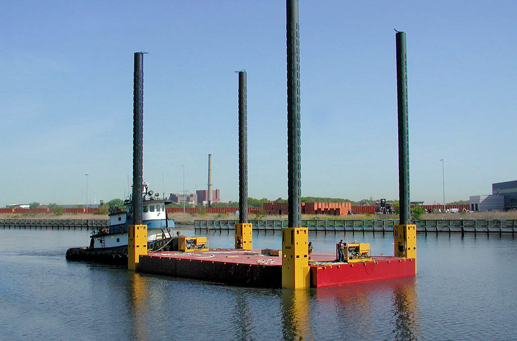 Self-Elevating Platform in Transit