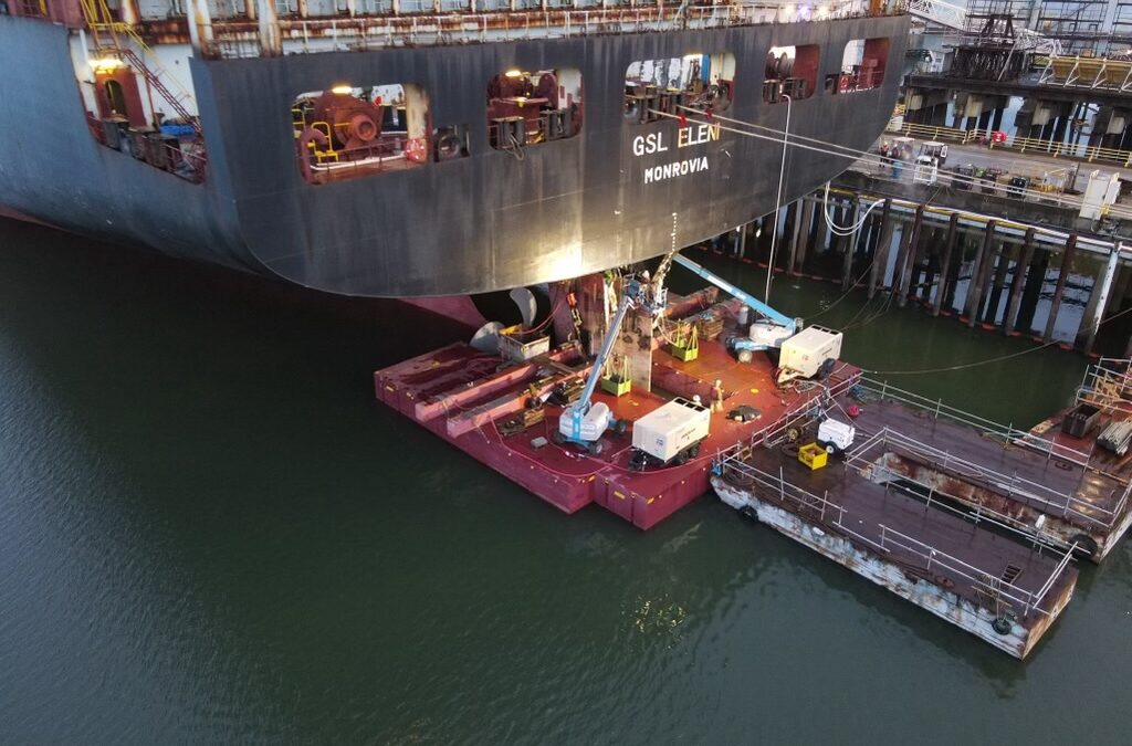 Supporting Ship Rudder Repair