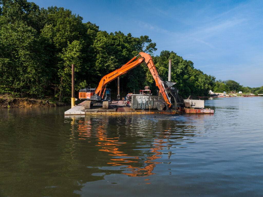 S-50 Flexifloats support dredging operation