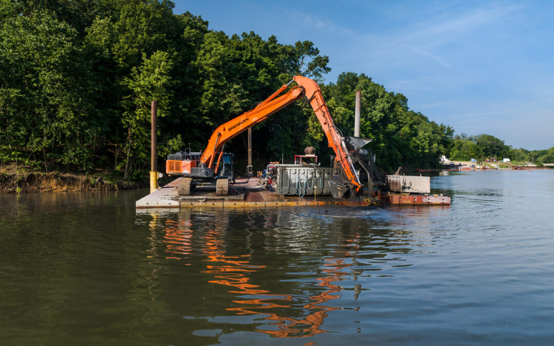 S-50 Flexifloats support dredging operation