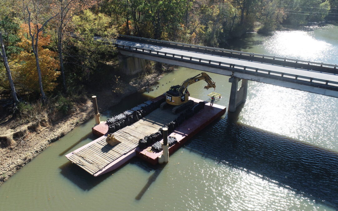 Flexifloats support Arkansas Scour Repair